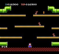 une photo d'Ã©cran de Mario Bros sur Nintendo Nes